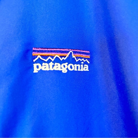Patagonia Royal Blue Outdoor Krystal Jacket water resistant hooded jacket Y2K - Picture 3 of 9